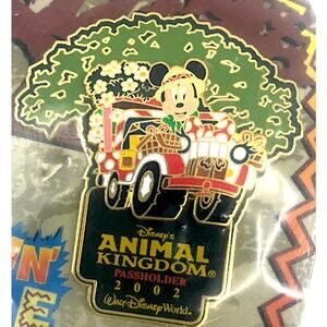 Disney Animal Kingdom 2002 Mickey Jammin Jungle Parade Pin *NEW*